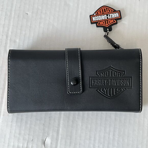 HARLEY-DAVIDSON TRAVEL TECH TRI-FOLD PORTABLE CORD ORGANIZER/WALLET - Picture 1 of 15